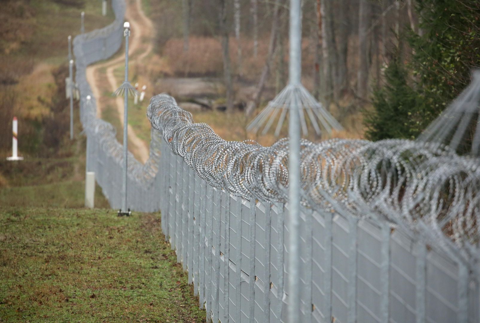 Atrakcja Na Styku Granic Polski Litwy I Rosji Ogrodzona Drutem