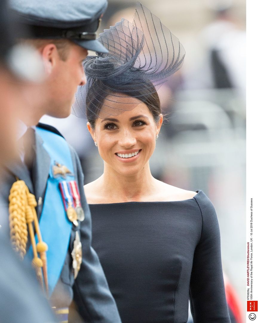 Księżna Meghan na obchodach stulecia RAF Pojawiła się cała w czerni