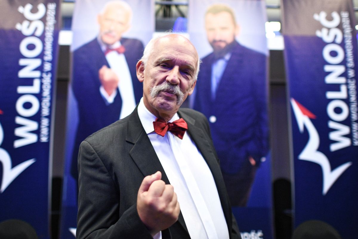 Janusz Korwin Mikke Czuję się jak pies po wyjęciu z pralki WP