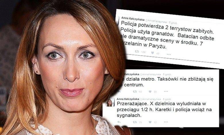 Anna Kalczyńska w chwili zamachów terrorystycznych przebywała w Paryżu!