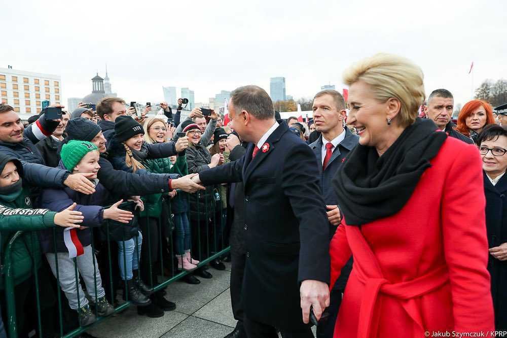 Agata i Andrzej Duda - Święto Niepodległości