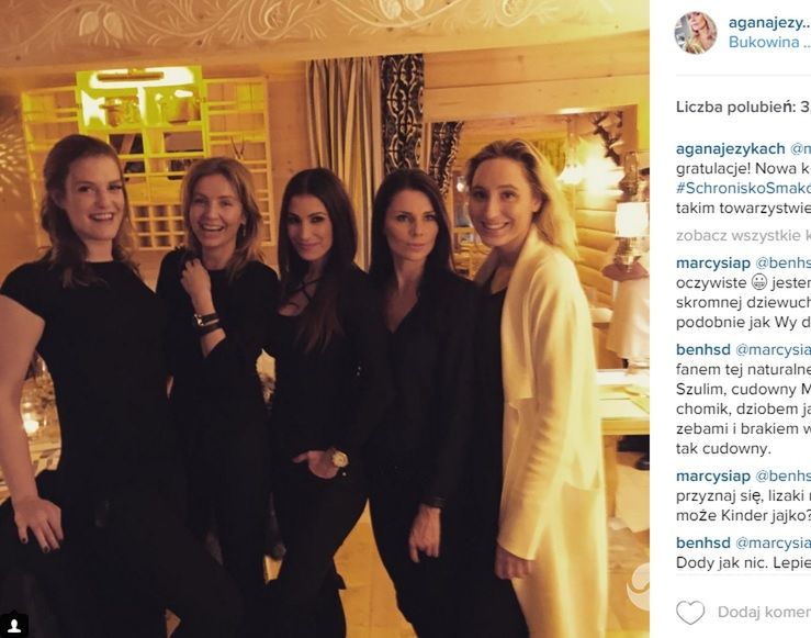 Agnieszka Szulim z przyjaciółkami odwiedziła restaurację Schronisko Smaków Magdy Gessler