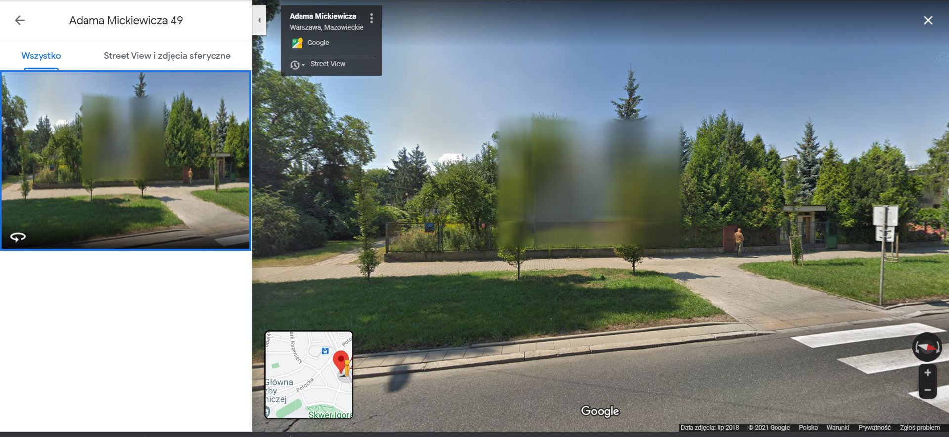 Dom Jarosława Kaczyńskiego zniknął z sieci