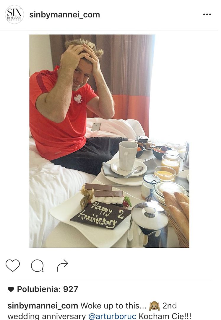 Artur Boruc i Sara Boruc obchodzą drugą rocznicę ślubu