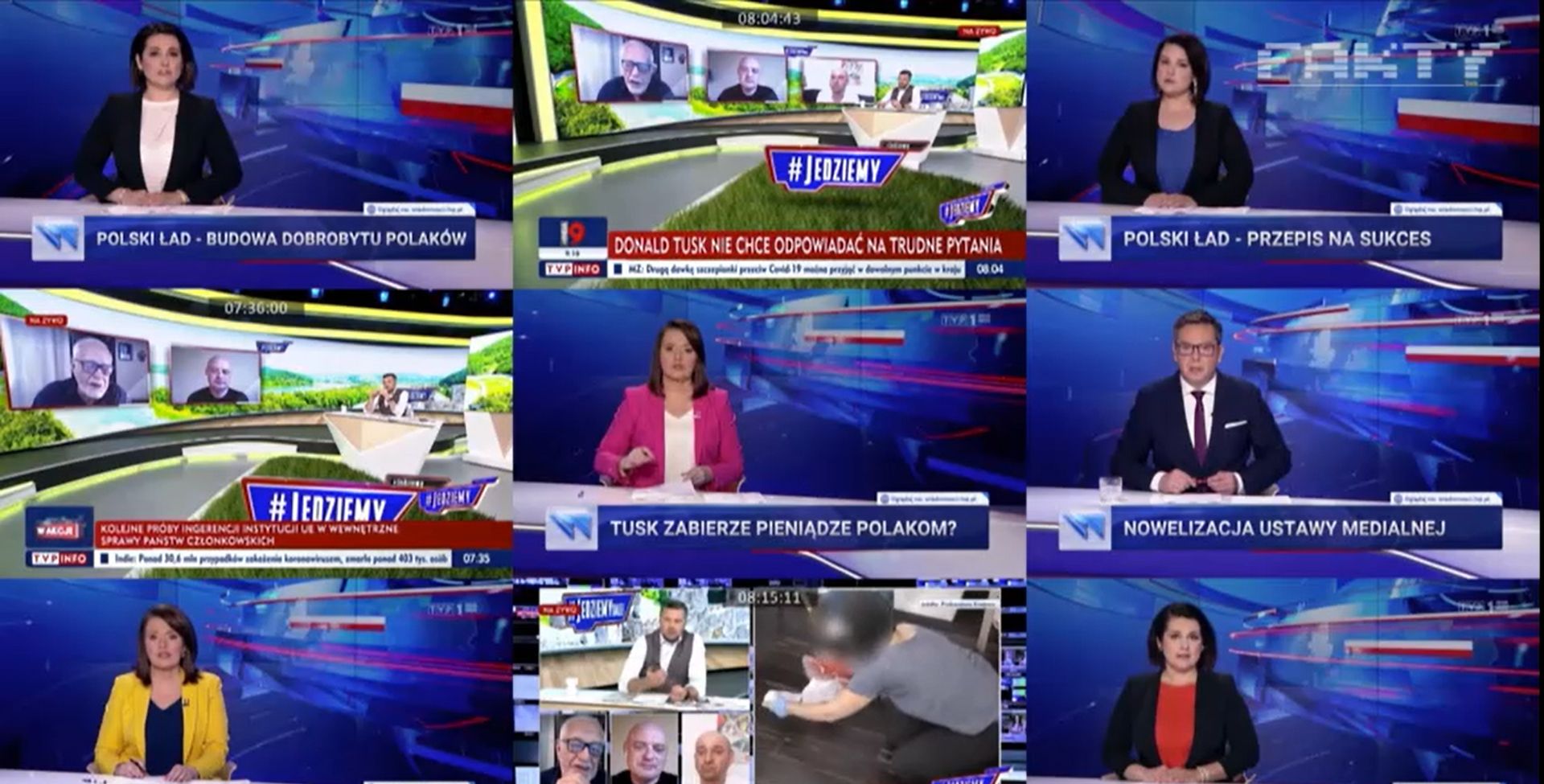 Fakty TVN punktują Wiadomości TVP