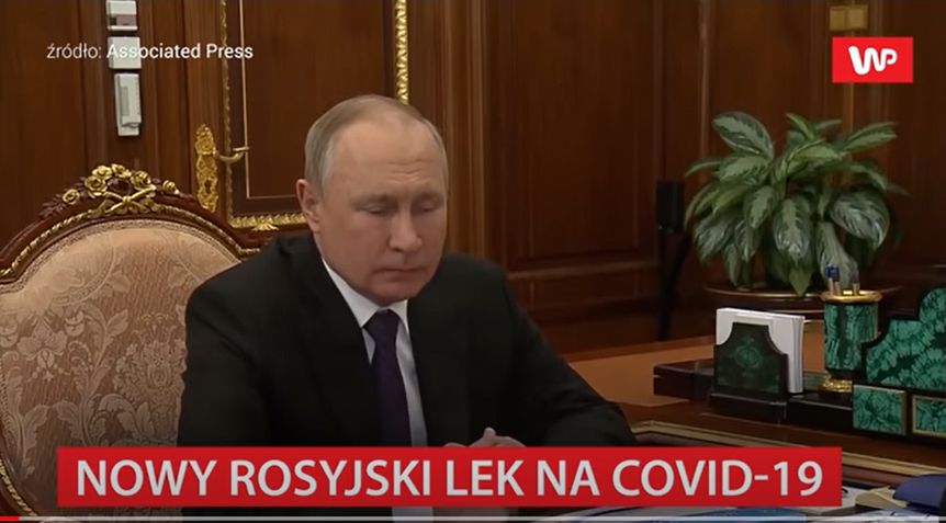 Władimir Putin - pierwsze publiczne wystąpienie - screen