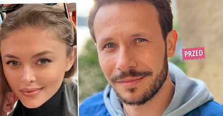 Joanna Opozda zapozowała z Mateuszem Banasiukiem. Ależ się zmienił! Tak ekstremalnie rozjaśnił włosy, że wygląda jak Eminem