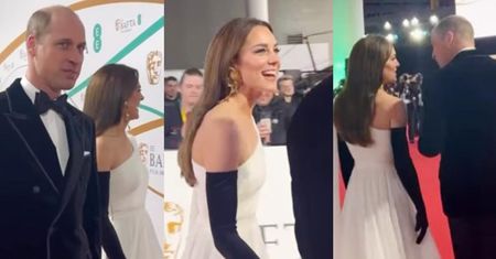 Księżna Kate na czerwonym dywanie klepnęła Williama w pośladki. Miało być dyskretnie, a lubieżny gest zobaczył cały świat. Mamy wideo