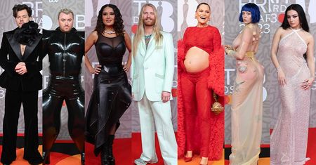 Gwiazdy na Brit Awards 2023: Salma Hayek, Harry Styles, Jessie J, Sam Ryder. Lista zwycięzców [DUŻO ZDJĘĆ]