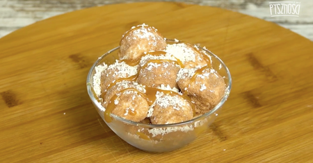 Karmelowe lody z kruszonką