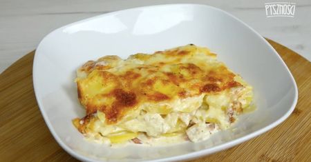Śmietanowa zapiekanka z talarkami