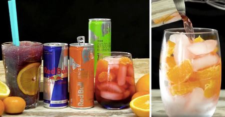 Koktajle z pomarańczowym Red Bullem