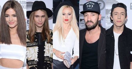 Gwiazdy na wielkiej gali MTV EMA Pre-Party. Honey, Doda, Mateusz Maga, Dawid Kwiatkowski i Gentleman