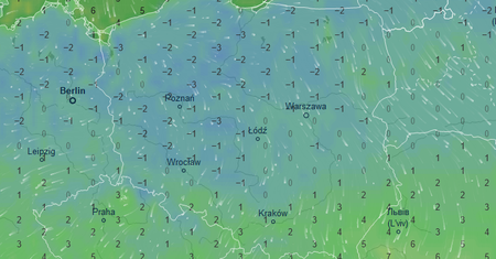 Prognoza pogody. Wyraźny spadek temperatury. Przymrozki