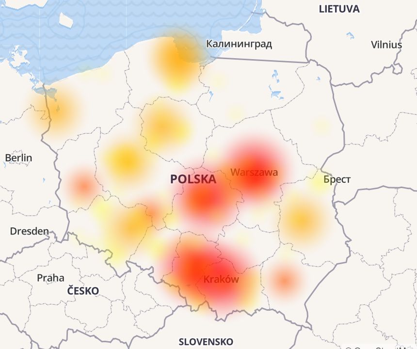 Poważna awaria internetu w Polsce. Klienci z dużych miast mają problem [AKTUALIZACJA]