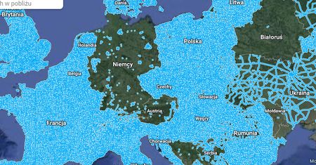 Google ich nie widzi. Niemcy i Austria to dziura na mapie Europy