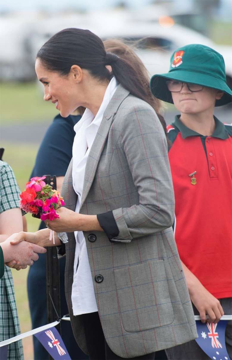 Meghan Markle i książę Harry na spotkaniu z dziećmi w Dubho