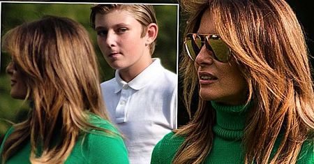 Całe Stany Zjednoczone emocjonują się piersiami Melanii Trump! Prawie rozerwały jej obcisły sweterek!