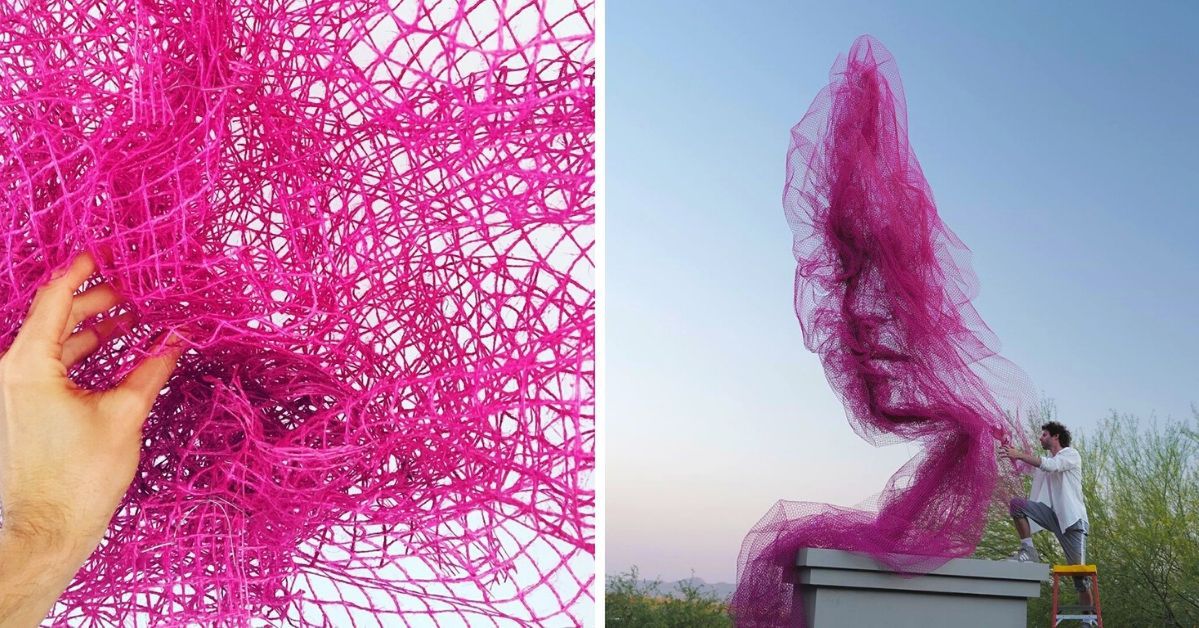 Artysta przeciwstawia się grawitacji, dzięki swojej najnowszej rzeźbie o ludzkiej twarzy