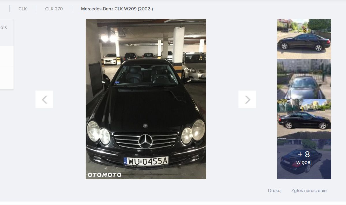 Niecodzienne ogłoszenie staje się hitem w sieci. Mercedes CLK na sprzedaż