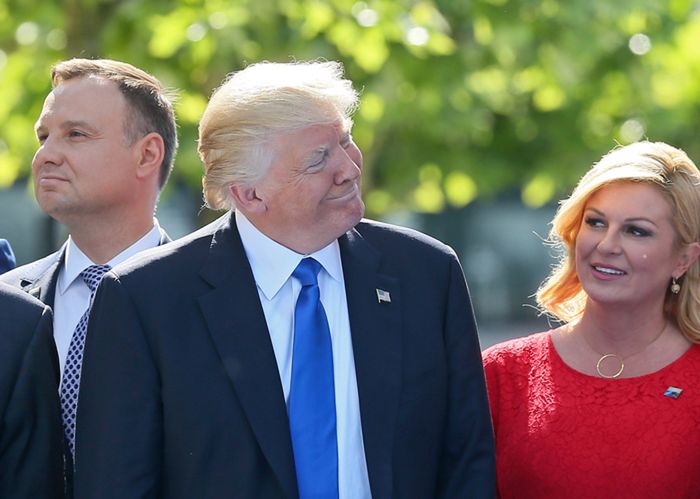 Duda spotkał się z Trumpem. Krótka rozmowa w kuluarach