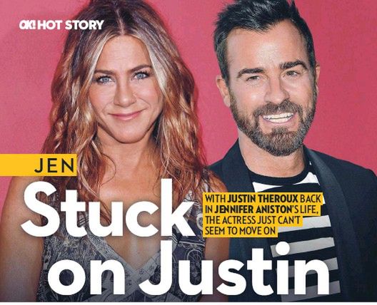Jen utkwiła w Justinie – artykuł OK! o Jennifer Aniston