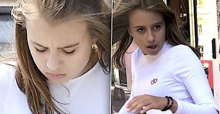 Oliwia Bieniuk w zniszczonych spodniach szaleje na zakupach w stolicy! Urządziła rewię mody na ulicy!