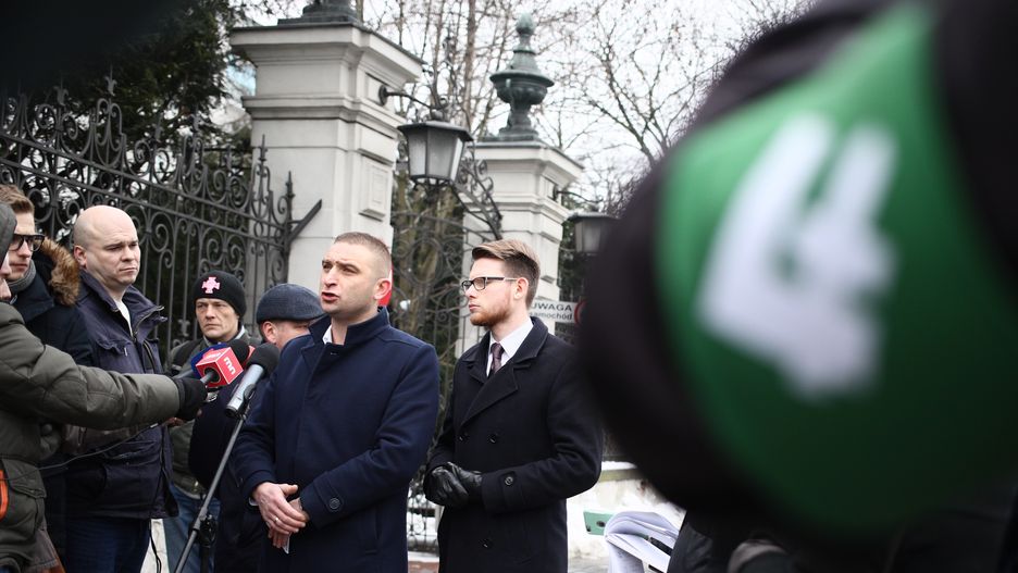 Konferencja prasowa ws, wniosków o delegalizację ONR