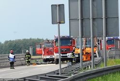 Karambol na autostradzie. Zderzyło się 8 samochodów
