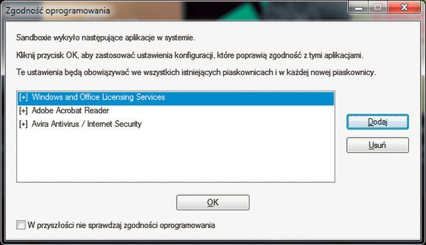 Programy  w piaskownicy