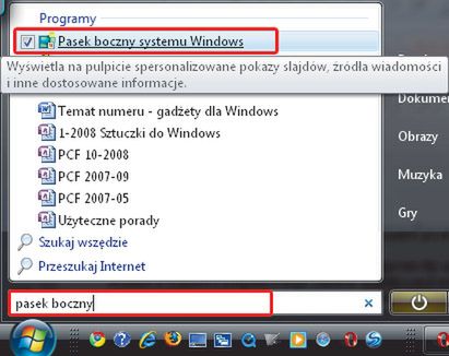 33 widżety Microsoftu
