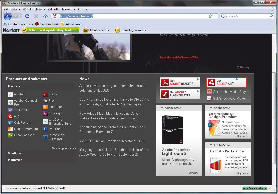 Zamiast przeglądarki