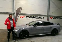 Mamed Khalidov ma lepsze auto niż Lewandowski. Szare Audi RS7 ma 650 KM