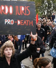 Protest przeciw zaostrzeniu prawa aborcyjnego
