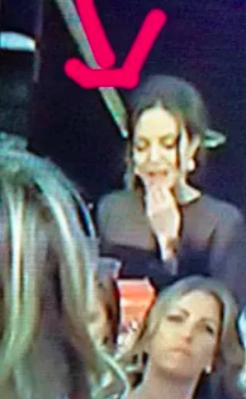 Angelina Jolie podczas przemówienia Jennifer Aniston