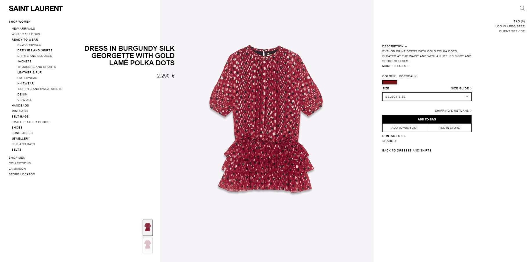 Sukienka Anny Lewandowskiej - Yves Saint Laurent