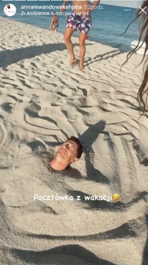 Anna i Robert Lewandowscy na wakacjach