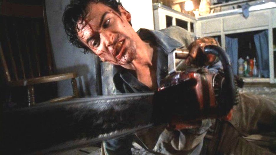 Bruce Campbell jako Ash w filmie "Martw zło II" (1987)