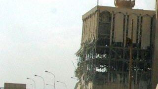 Budynek telekomunikacji w Bagdadzie (fot. AFP)