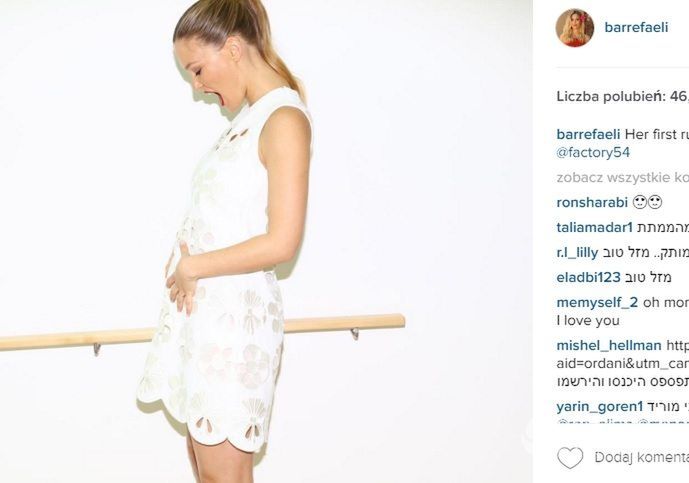 Bar Refaeli pokazała ciążowy brzuszek zdjęcia
