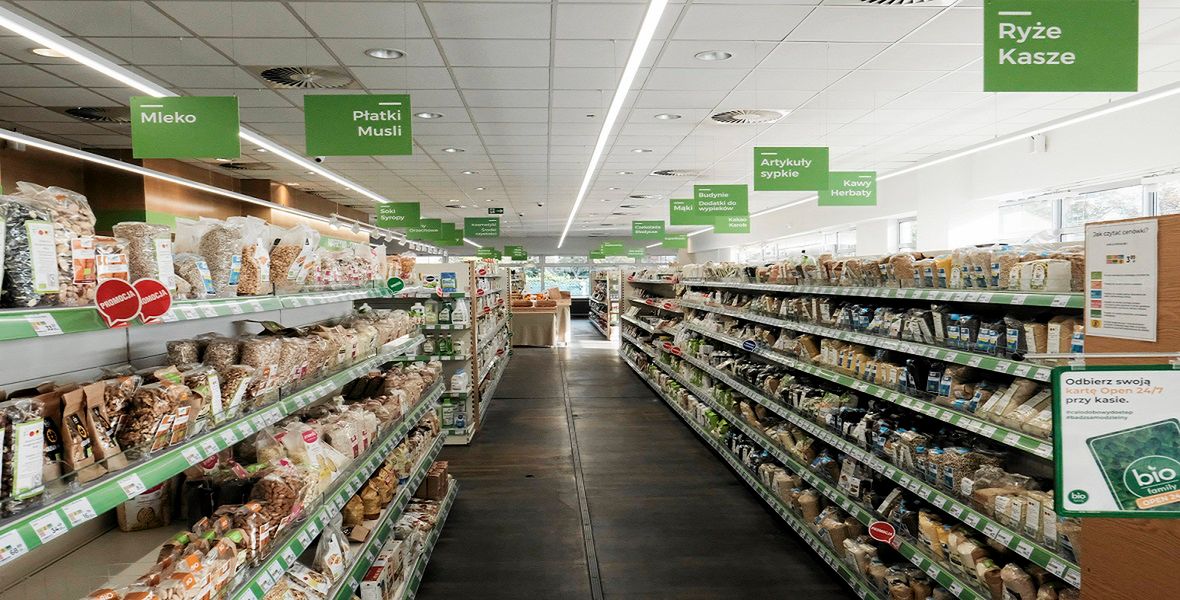Całodobowy i samoobsługowy sklep z żywnością eko w Poznaniu. 
