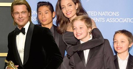 Zakamuflowany Brad Pitt spotkał się z Angeliną Jolie i dziećmi. Zdjęcia paparazzi dowodem