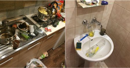 Apartament po wizycie młodych warszawiaków. "Wstyd dla każdego"