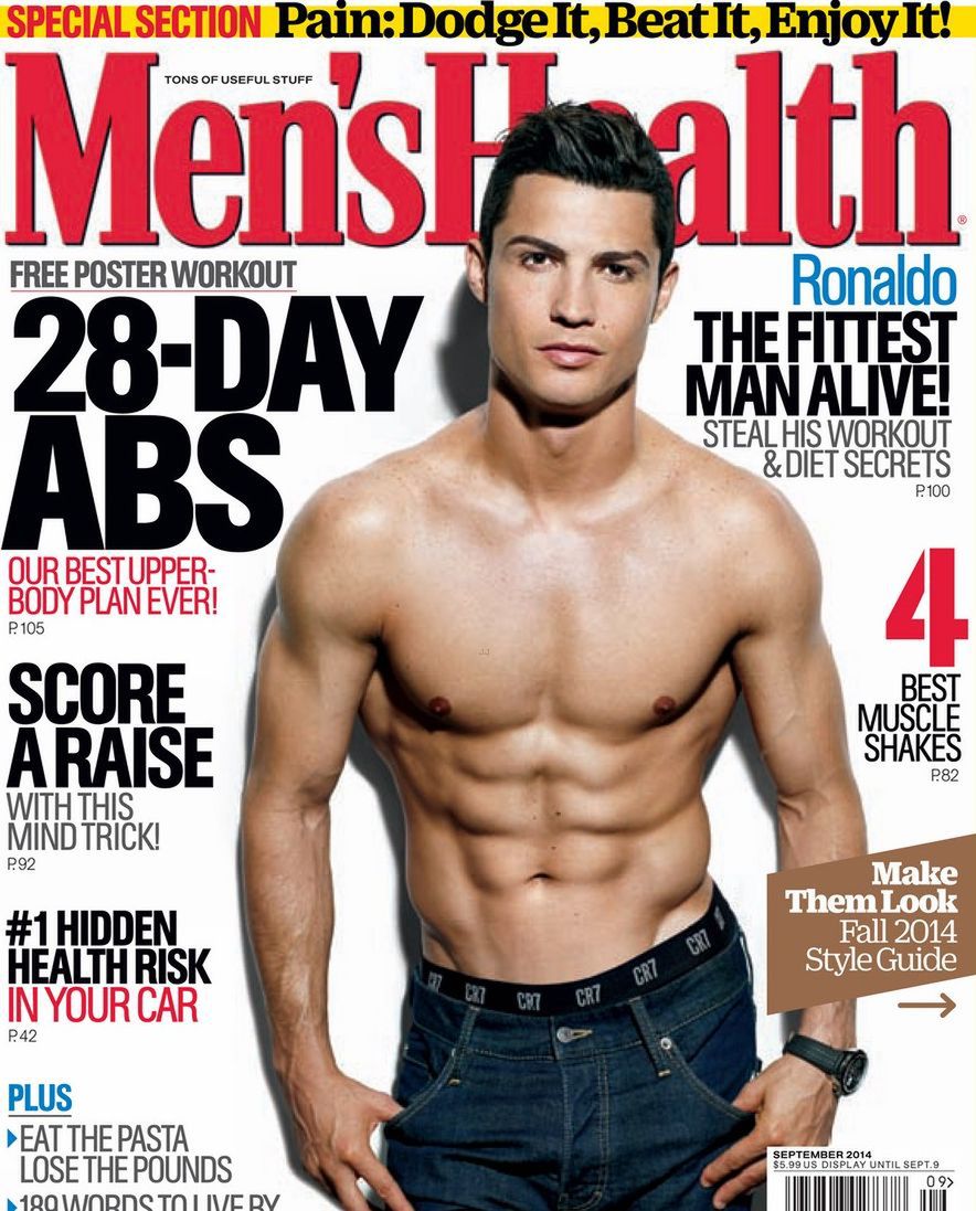 Cristiano Ronaldo najbardziej wysportowanym mężczyzną według Men's Health
zdjęcie: Men's Health