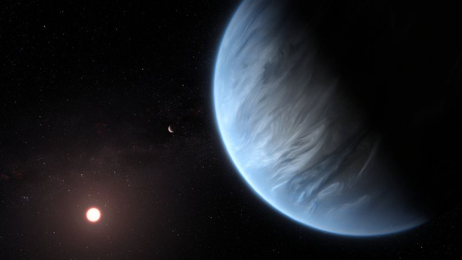 Kosmos. K2-18b znajduje się około 110 lat świetlnych od Ziemi