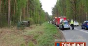 Dachowanie na drodze Piła – Kaczory