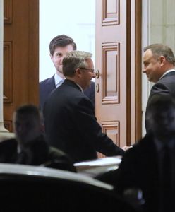 Spotkanie prezydenta, premiera i prezesa PiS w Belwederze