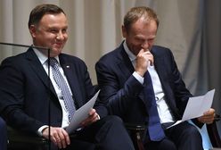 Andrzej Duda i Donald Tusk rozmawiali ze sobą uśmiechnięci. Znamy fragmenty rozmowy