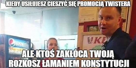 Andrzej Duda w KFC – mem