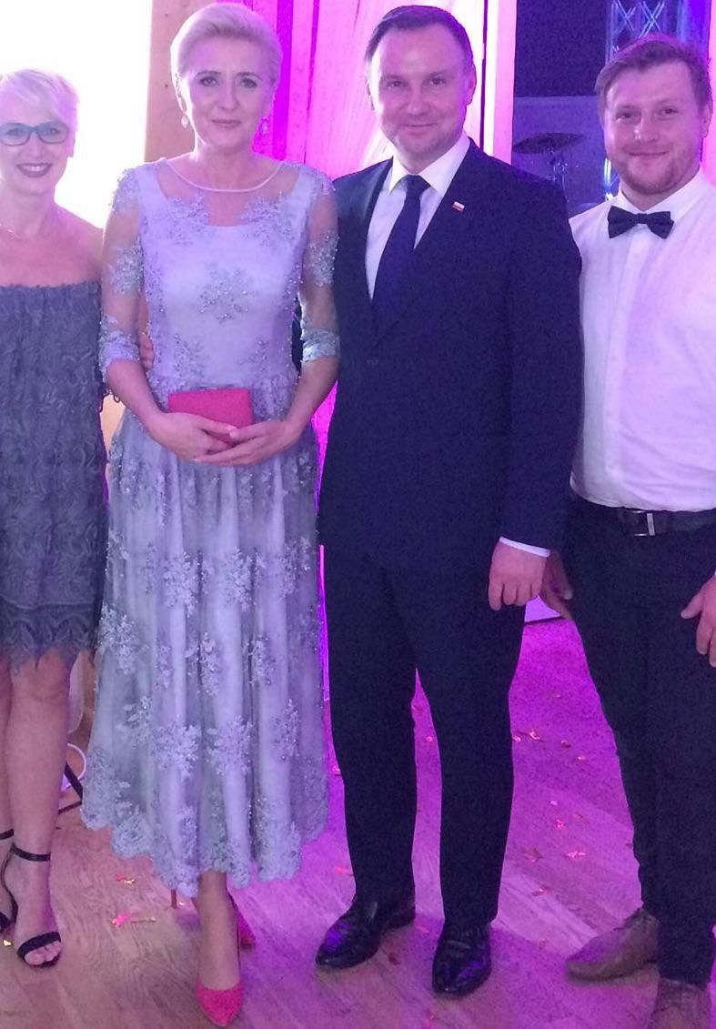 Agata Duda i Andrzej Duda na weselu